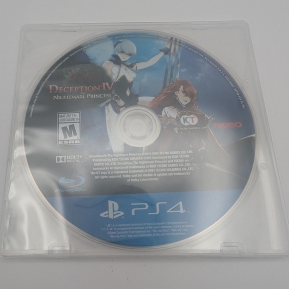 Deception IV: The Nightmare Princess - Playstation 4 - PS4 - CD Only - Picture 2 of 2